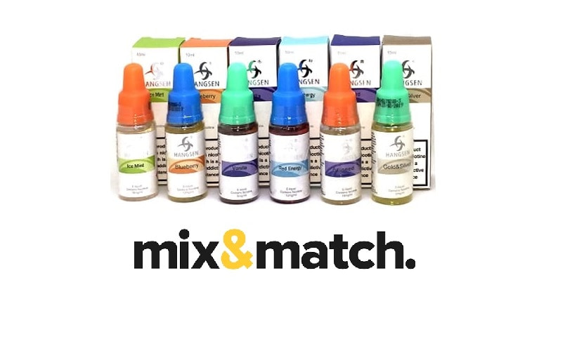 12X Hangsen All Flavours Mix And Match 10ml TPD